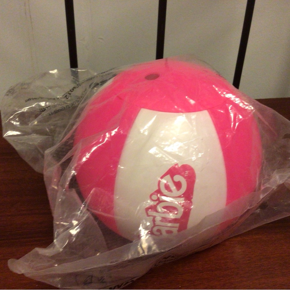 Barbie Pink and White Inflatable Ball - Cinemark
